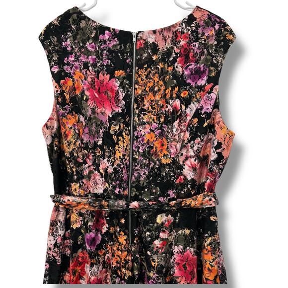 Lane Bryant Floral Lace Dress Size 18W Layered Surplus Cocktail Career Office - Picture 6 of 8